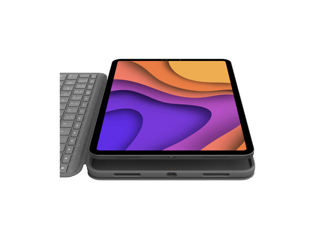 Logitech Folio Touch iPad Keyboard Case with Trackpad and Smart Connector for iPad Air 11-inch (M2), iPad Air (4th & 5th gen), Ara Qwerty – Graphite in Qatar Logitech Folio Touch iPad Keyboard Case with Trackpad and Smart Connector for iPad Air 11-inch (M2), iPad Air (4th & 5th gen), Ara Qwerty – Graphite in Qatar